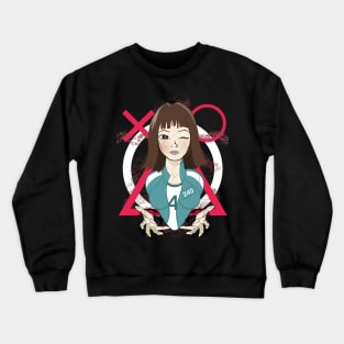 ji yeong Squid game girl player 240 Crewneck Sweatshirt